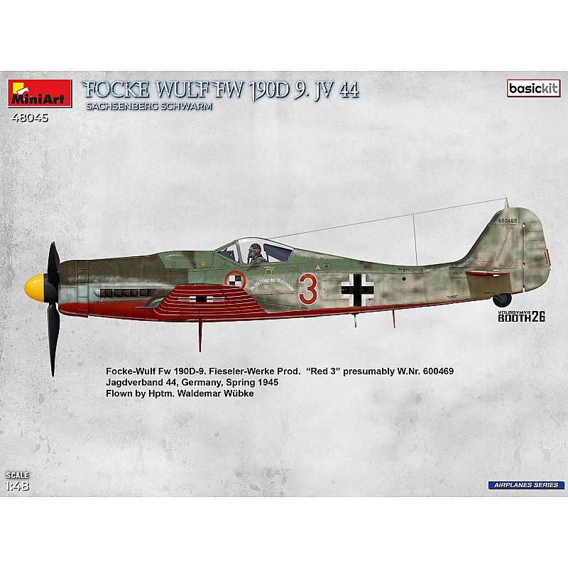 Miniart Focke-Wulf Fw 190D-9. JV 44 “Sachsenberg Schwarm”. BASIC KIT 1/48 48045 additional image 3