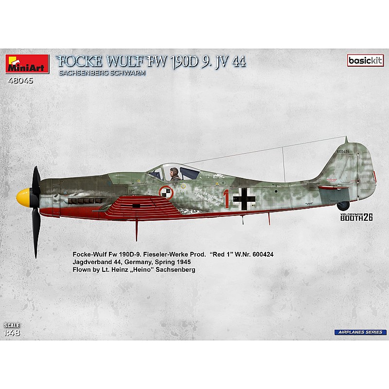Miniart Focke-Wulf Fw 190D-9. JV 44 “Sachsenberg Schwarm”. BASIC KIT 1/48 48045 additional image 4