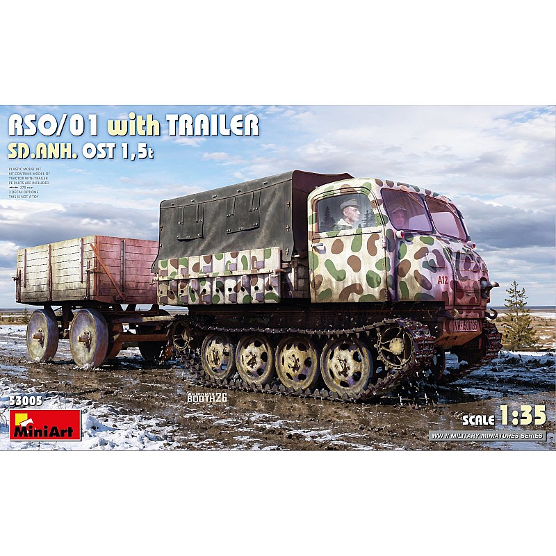 Miniart RSO/01 with TRAILER SD.ANH. OST 1,5t 1/35 53005 additional image 2