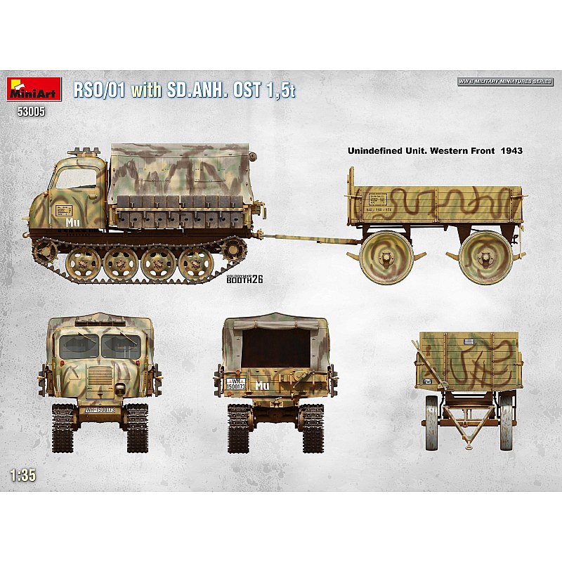 Miniart RSO/01 with TRAILER SD.ANH. OST 1,5t 1/35 53005 additional image 4