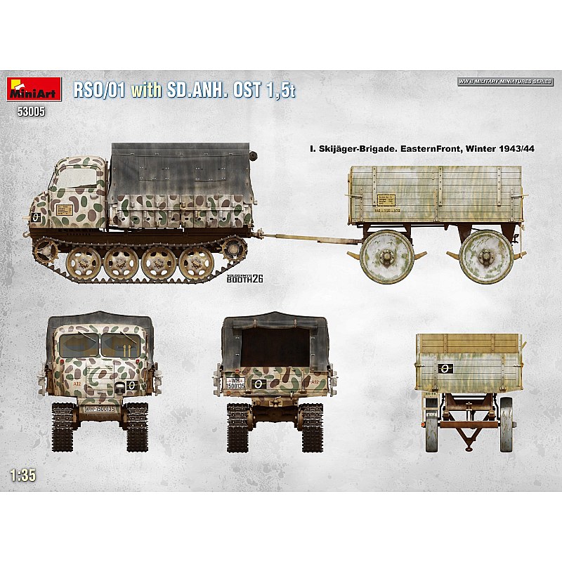 Miniart RSO/01 with TRAILER SD.ANH. OST 1,5t 1/35 53005 additional image 5