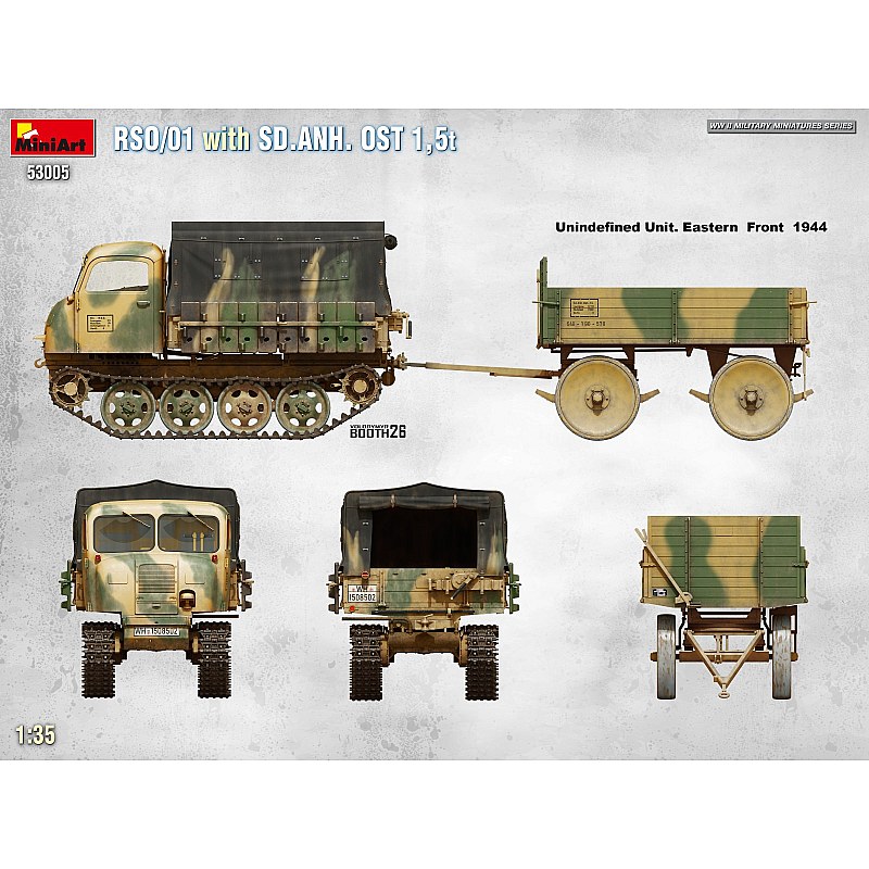 Miniart RSO/01 with TRAILER SD.ANH. OST 1,5t 1/35 53005 additional image 6
