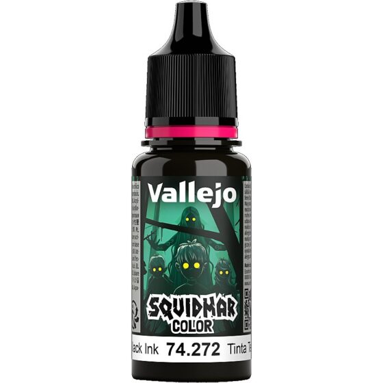 Vallejo Pitch Black Ink Squidmar Color (272) 18ml 74.272