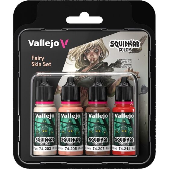 Vallejo Squidmar Color Set - Fairy Skin Set 74.306
