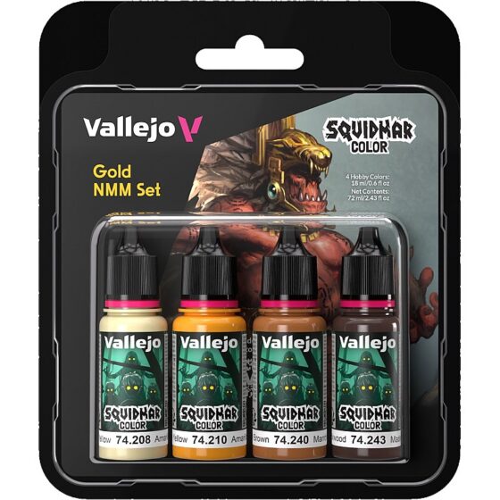 Vallejo Squidmar Color Set - Gold NMM Set 74.310