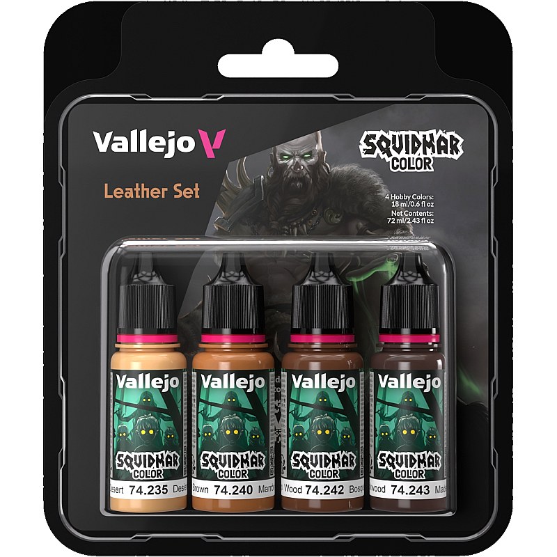 Vallejo Squidmar Color Set - Leather Set 74.309