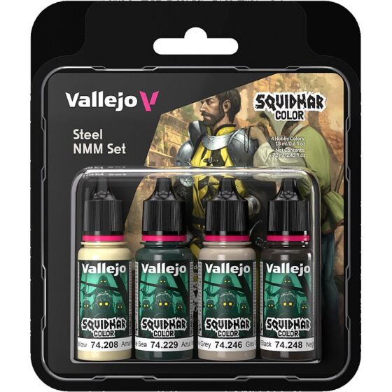 Vallejo Squidmar Color Set - Steel NMM Set 74.311