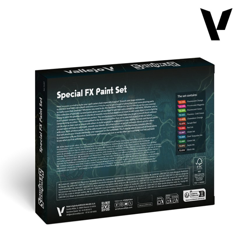 Vallejo Squidmar Special FX Paint Set 72.207